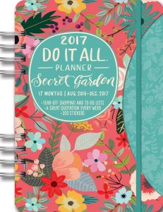 secret garden floral planner